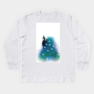 Nyx (Night Bird) Kids Long Sleeve T-Shirt